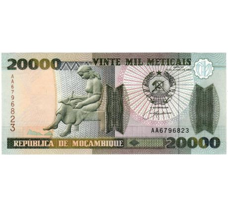 20 000 meticais 1999 Mozambik