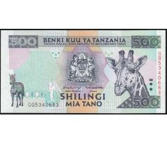 500 shilingi 1997 Tanzánia