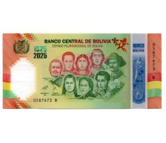 200 bolivianos 2025 Bolívia pamätná polymerová bankovka