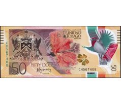 50 dollar 2015 Trinidad a Tobago polymerová bankovka
