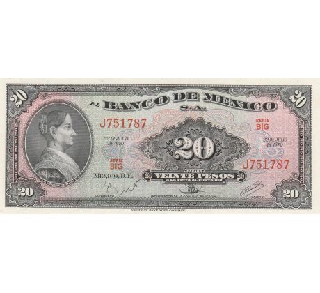 20 pesos 1950-70 Mexiko