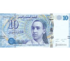 10 dinár 2013 Tunisko