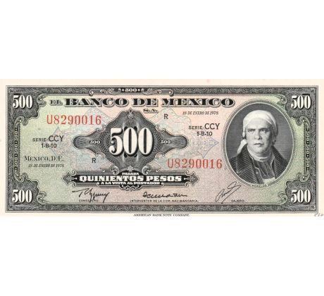 500 pesos 1948-78 Mexiko