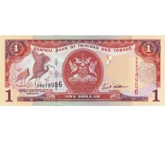 1 dollar 2002 Trinidad a Tobago červené seriové číslo
