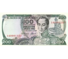 200 pesos 1974-75 Kolumbia