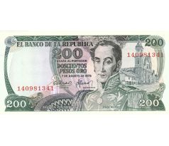 200 pesos 1974-75 Kolumbia /02/