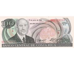 100 colones 1977-94 Kostarika
