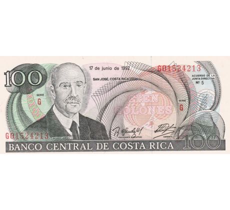 100 colones 1977-94 Kostarika