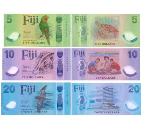 Sada 3 ks dolárov 2026 Fidži