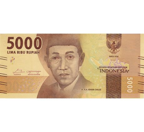 5 000 rupia 2016 - 21 Indonézia