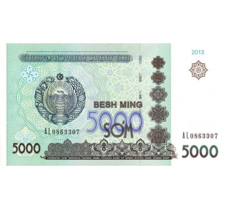 5 000 som 2013 Uzbekistan