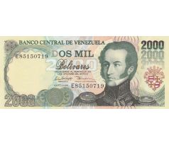 2 000 bolivares 1997-98 Venezuela