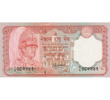 20 rupees 1985-2001 Nepál