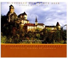 Sada slovenských euro mincí 2009 Orava, Kysuce, Považie