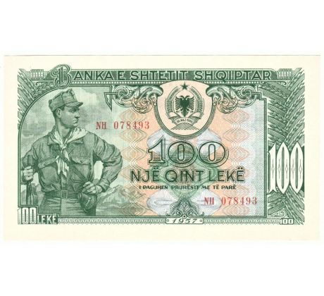 100 leke 1957 Albánsko