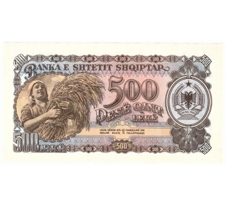 500 leke 1957 Albánsko