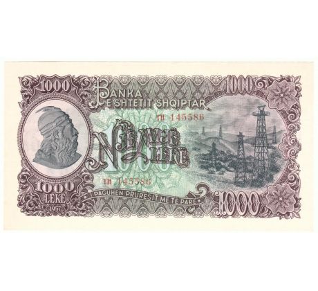 1 000 leke 1957 Albánsko