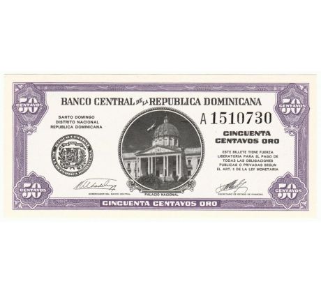 0,50 centavos 1962 Dominikánska republika