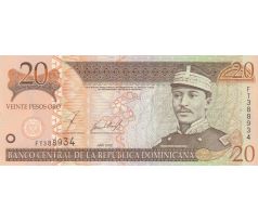 20 pesos 2002 Dominikánska republika