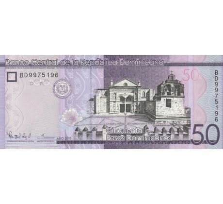 50 pesos 2014 -16 Dominikánska republika