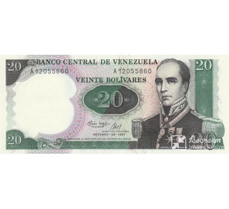 20 bolivares 1987 Venezuela pamätná bankovka