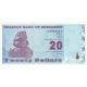 20 dolárov 2009 Zimbabwe
