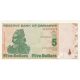 5 dolárov 2009 Zimbabwe