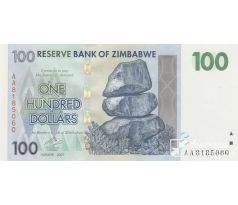 100 dolárov 2007 Zimbabwe