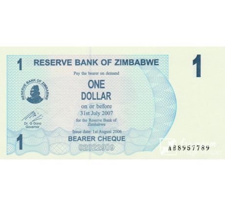 1 dolár 2006 Zimbabwe