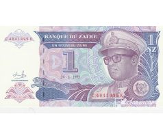 1 nový zaire 1993 Zaire