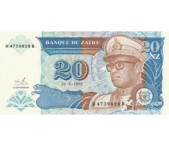20 nový zaire 1993 Zaire
