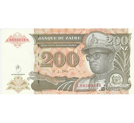 200 nový zaire 1994 Zaire