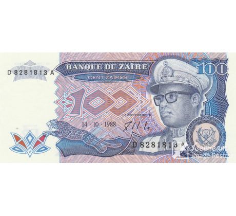 100 zaires 1988 Zaire