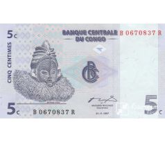 5  centimov 1997 Kongo dem. rep.