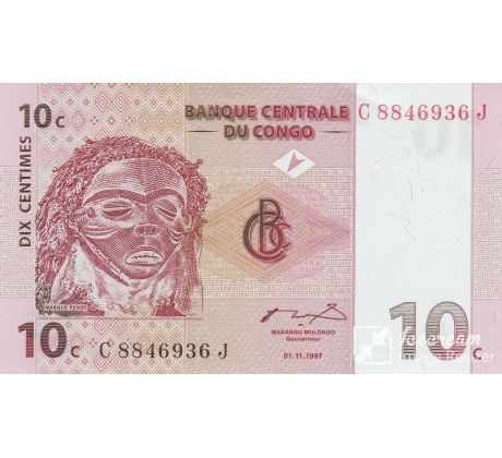 10 centimov 1997 Kongo dem. rep.