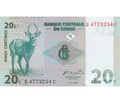 20 centimov 1997 Kongo dem. rep.
