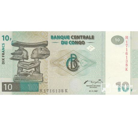 10 francs 1998 Kongo dem. rep.
