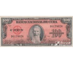 100 pesos 1959 - 60 Kuba portrét Francisco Aguilera