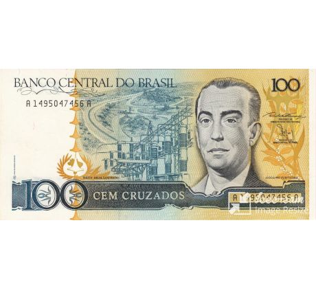 100 cruzados 1986-88 Brazília