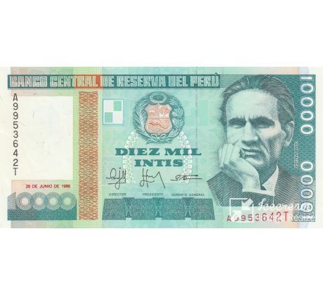 10 000 intis 1988 Peru