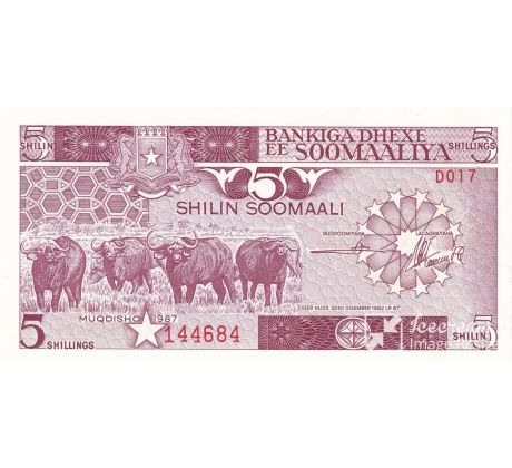 5 shilin 1983-87 Somálsko