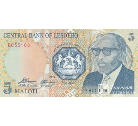 5 maloti 1989 Lesotho