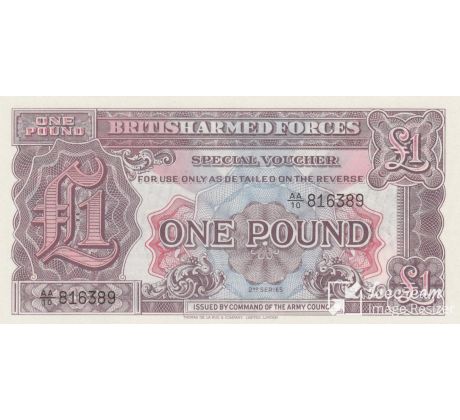 1 pound 1948 Velká Británia-ozbrojené sily 2.séria