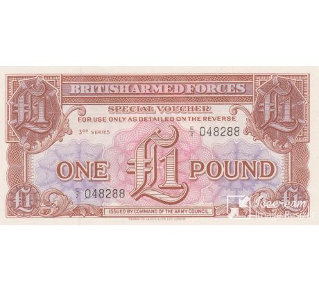 1 pound 1956 Velká Británia-ozbrojené sily 3.séria