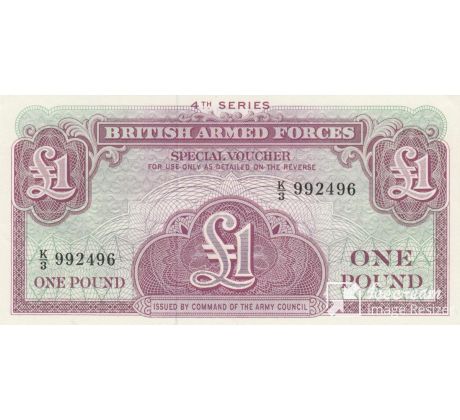 1 pound 1962 Velká Británia-ozbrojené sily 4.séria