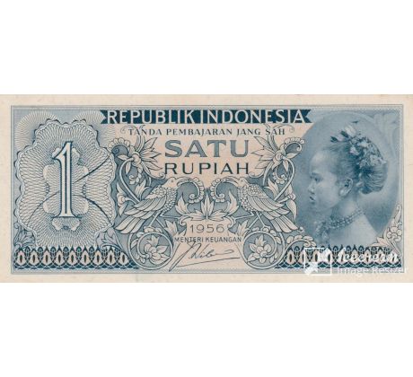 1 rupia 1954-56 Indonézia