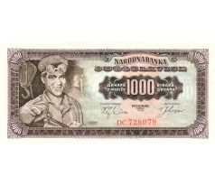 1 000 dinárov 1963 Juhoslávia
