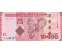 10 000 shilings 2010-25 Tanzánia