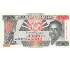 200 shilingi 1993 Tanzánia