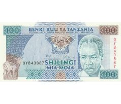 100 shilingi 1993 Tanzánia pamätná bankovka